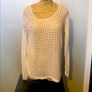 White see through long sleeve